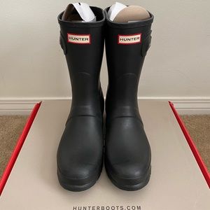 NWT Hunter Original Short Rain Boots in Black 9